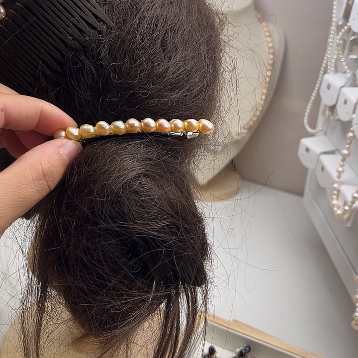 未镶嵌淡水珍珠发夹