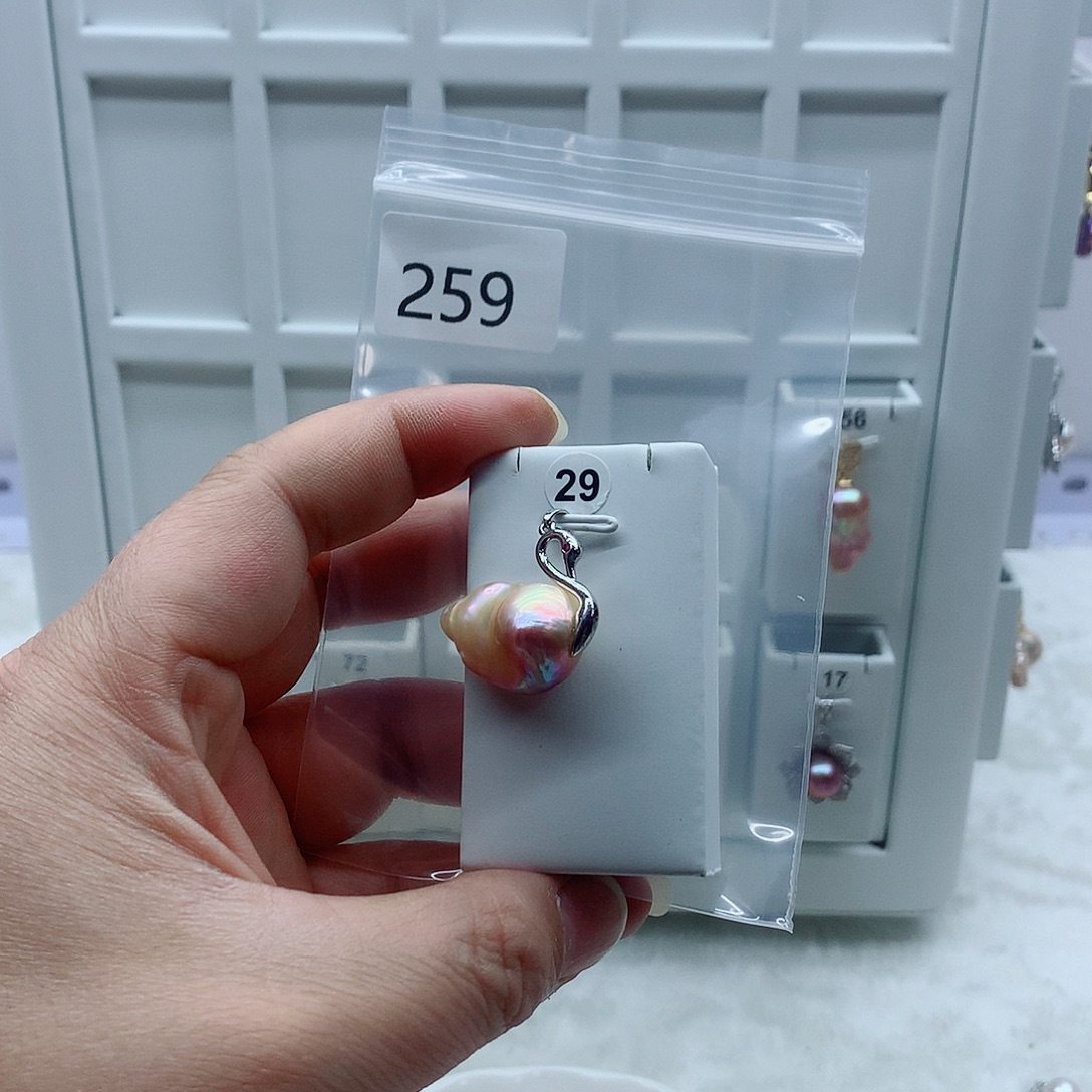 吊坠(不含链)淡水珍珠合金