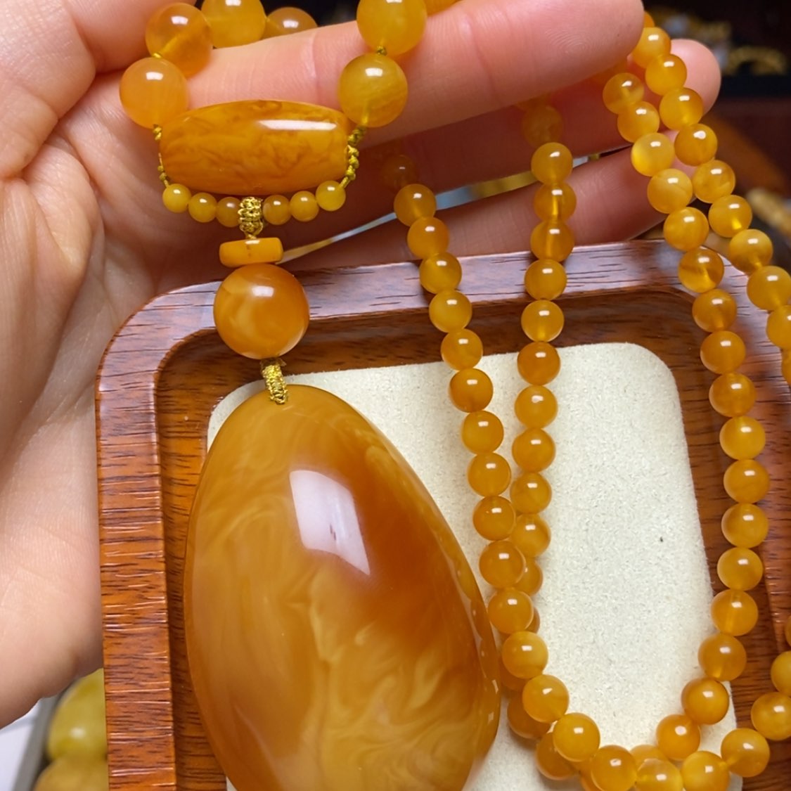 【闪购商品】蜜蜡颈饰未镶嵌项链