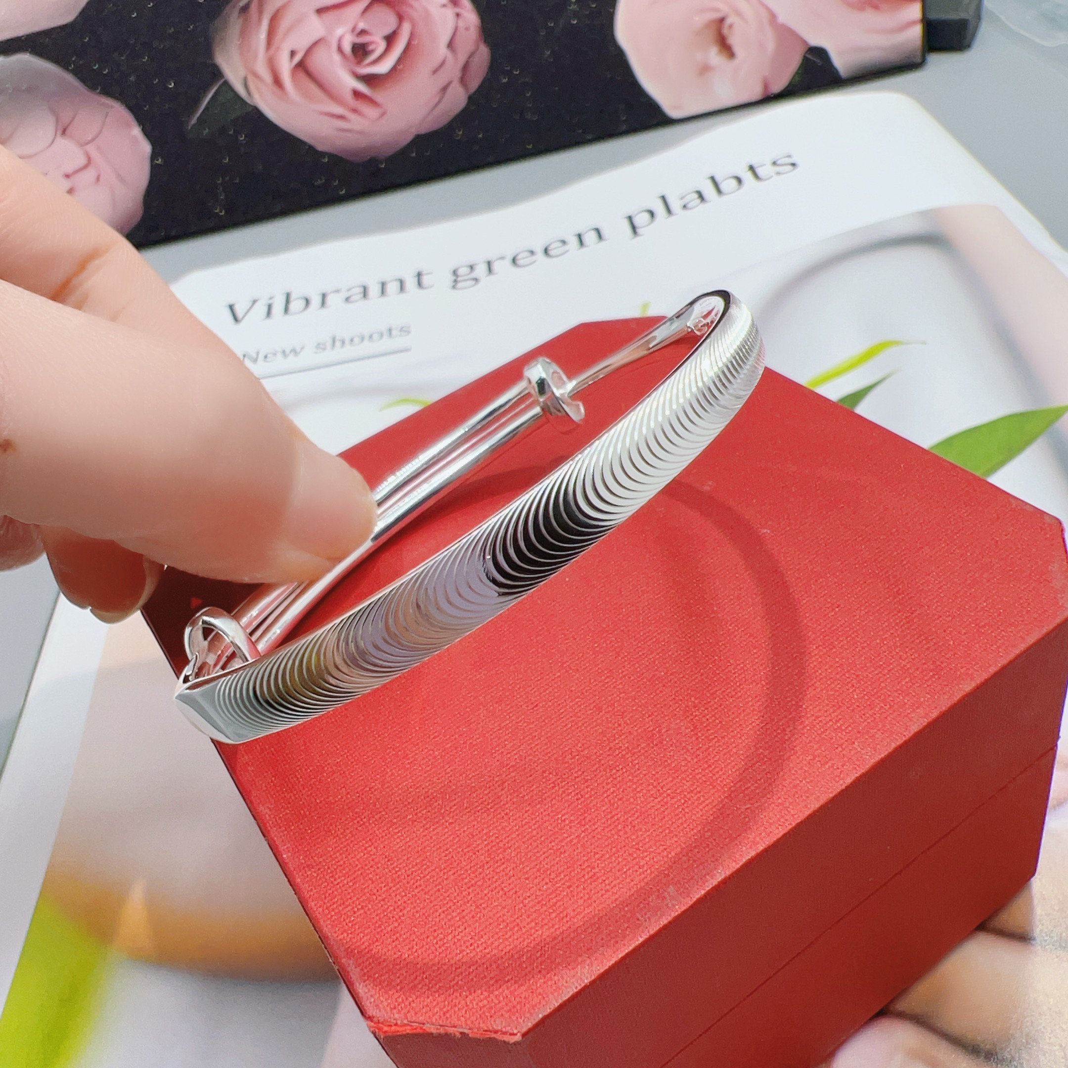 足银手镯 足银999.9猫眼拉丝手镯Z002