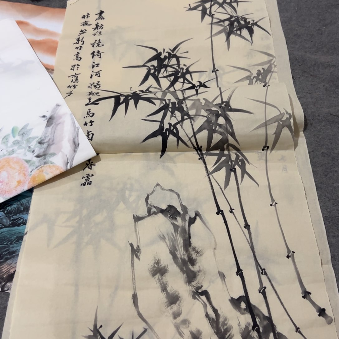 国画国画作品画心一张