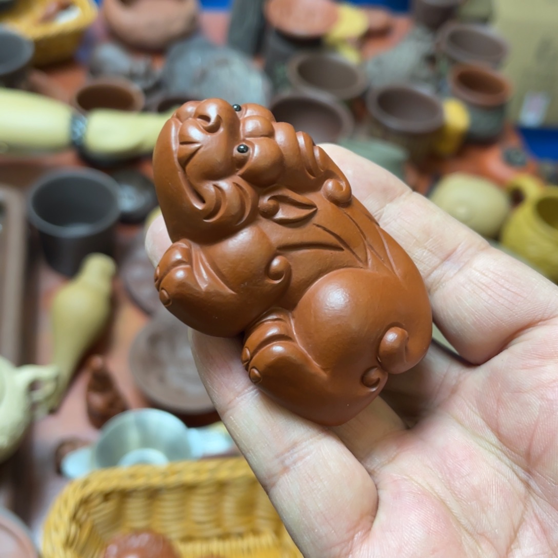 紫砂茶宠紫砂瑕疵