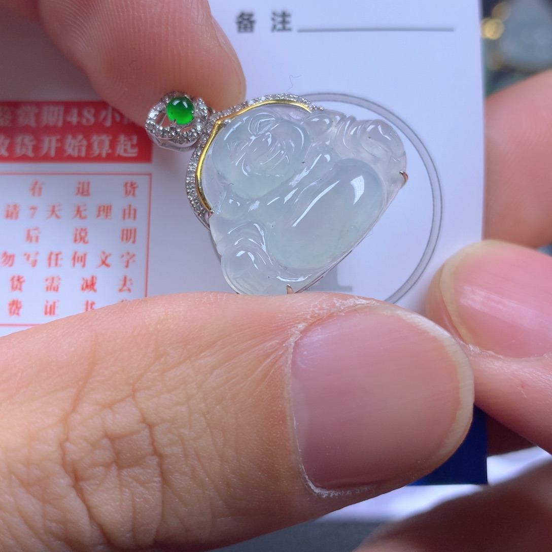 【闪购商品】翡翠颈饰18K金镶嵌翡翠
