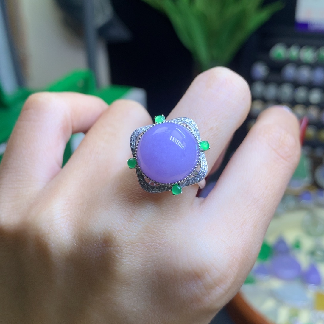 翡翠颈饰18K金镶嵌天然