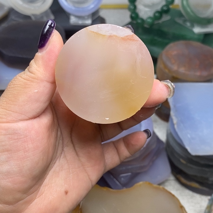 王***选定制玛瑙定制平安扣玛瑙