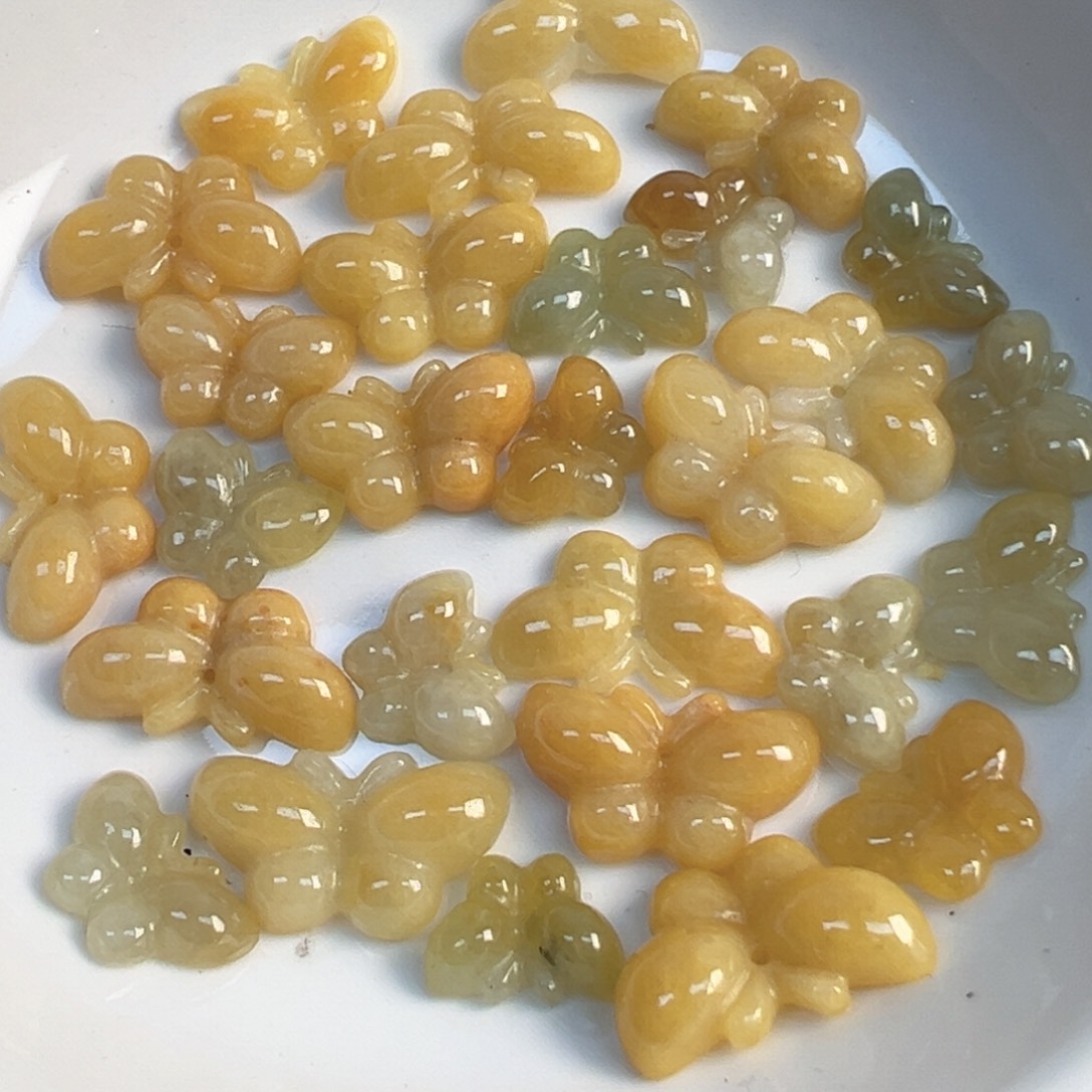 翡翠散珠翡翠蝴蝶一个可挑