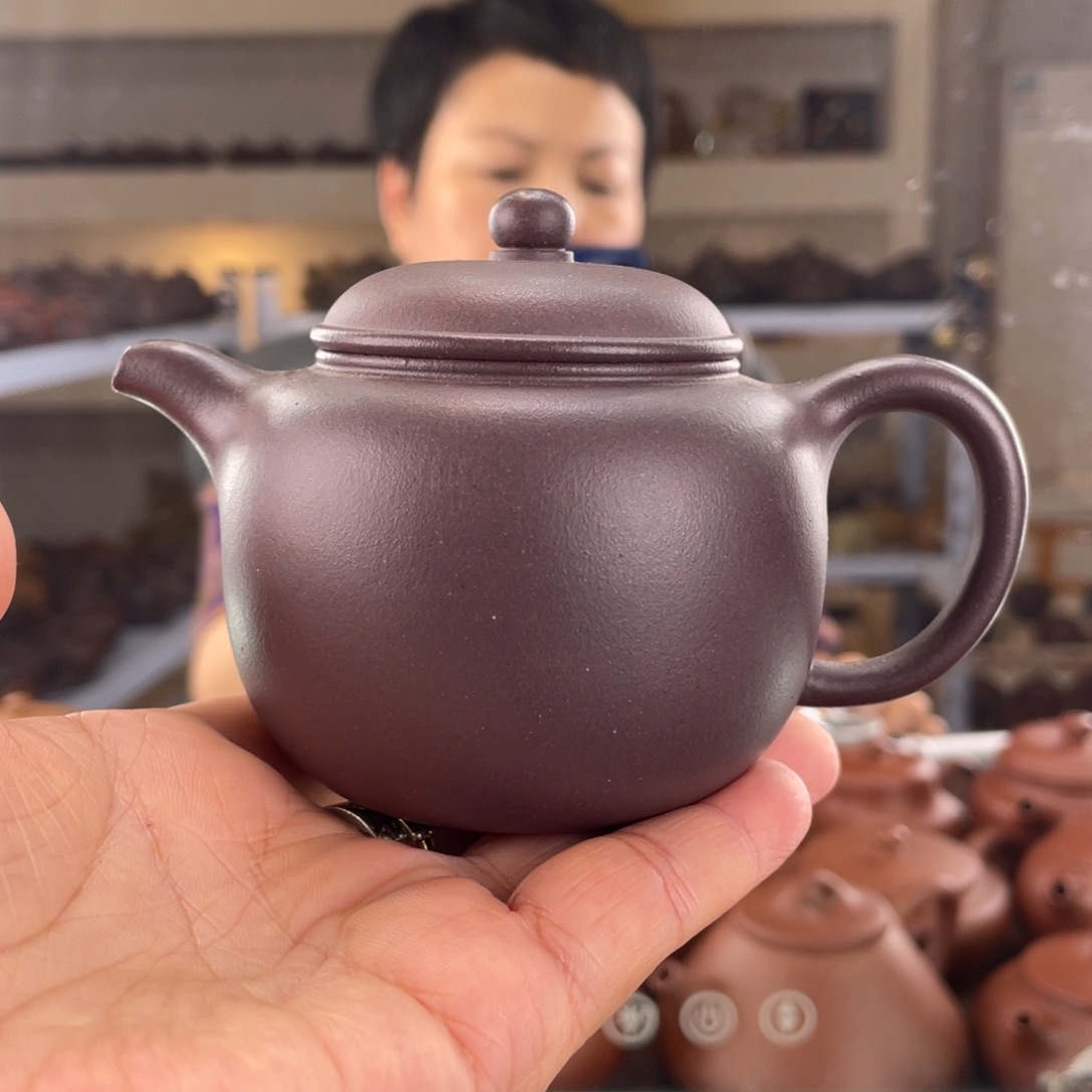 茶壶紫砂老紫泥匏尊180cc