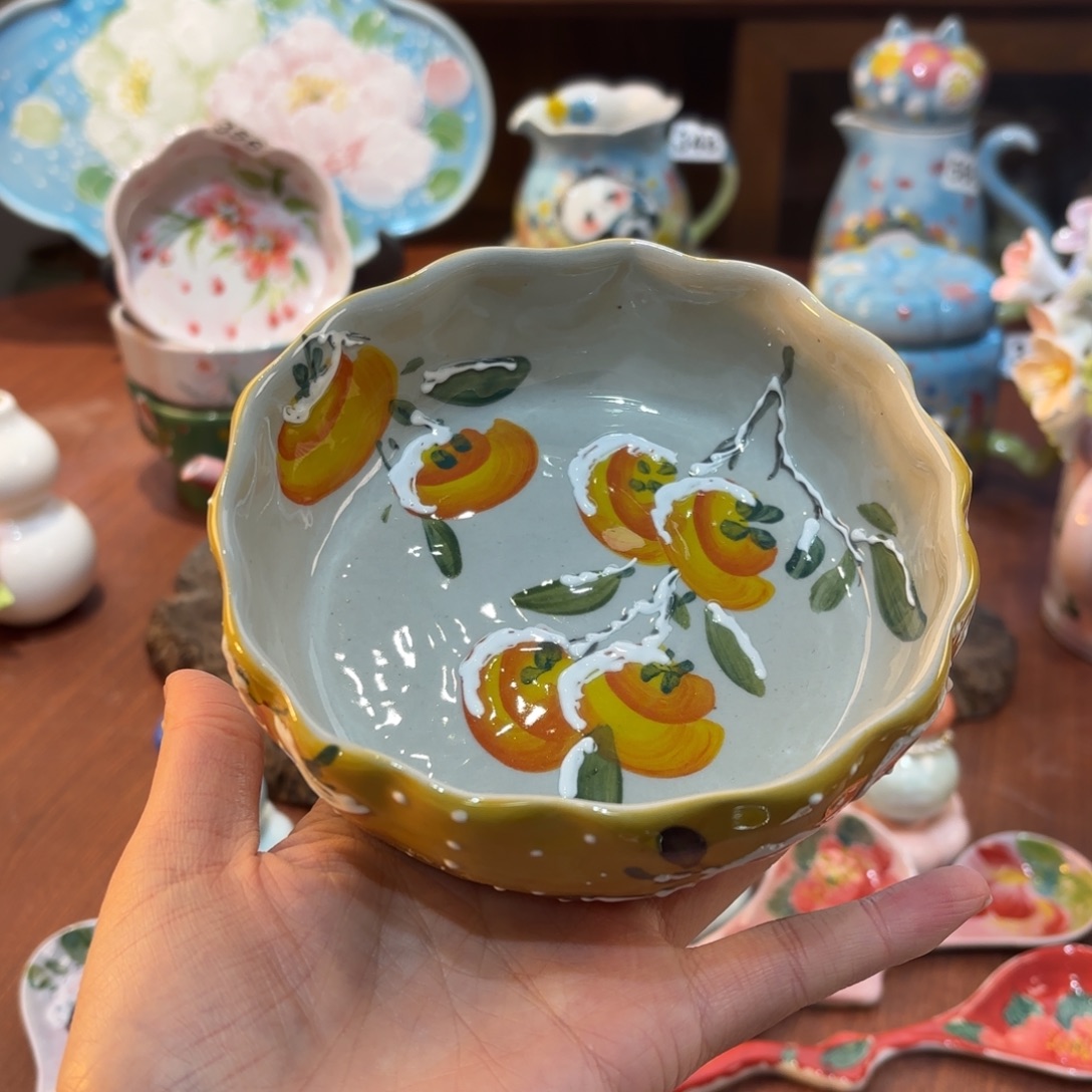 景德镇手绘高温釉下彩陶瓷茶具