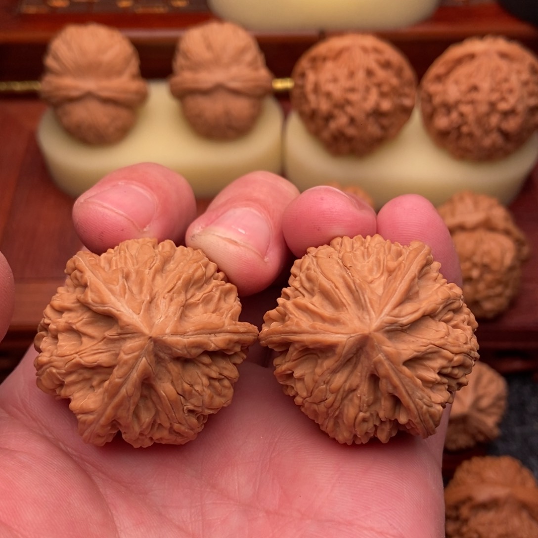 桃核把件恋*绝配粗筋三棱37