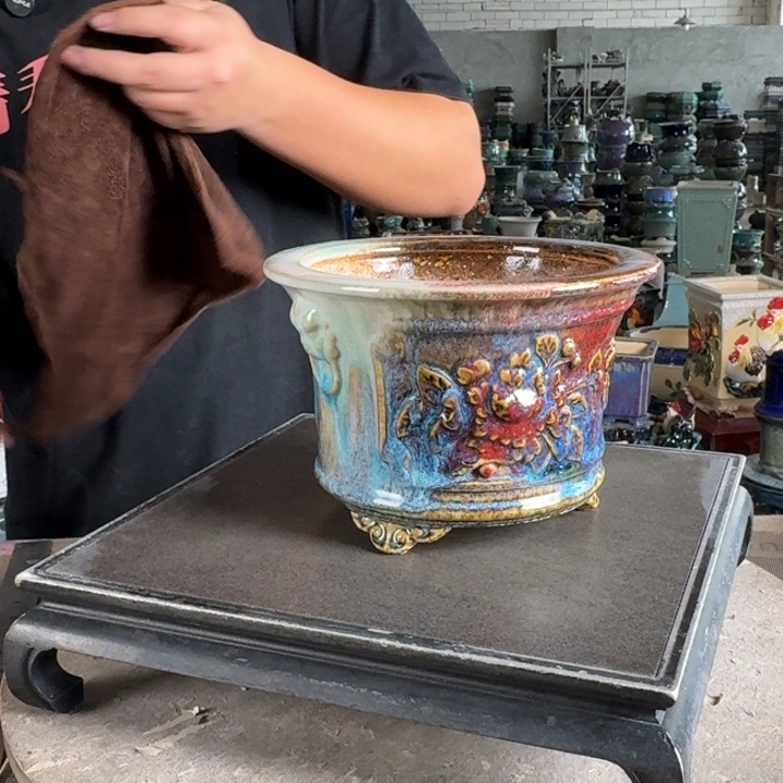 。一风堂石湾花盆 内15*11