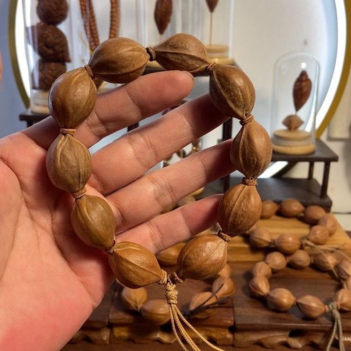 橄榄核吊坠19 x26五年梅林铁核