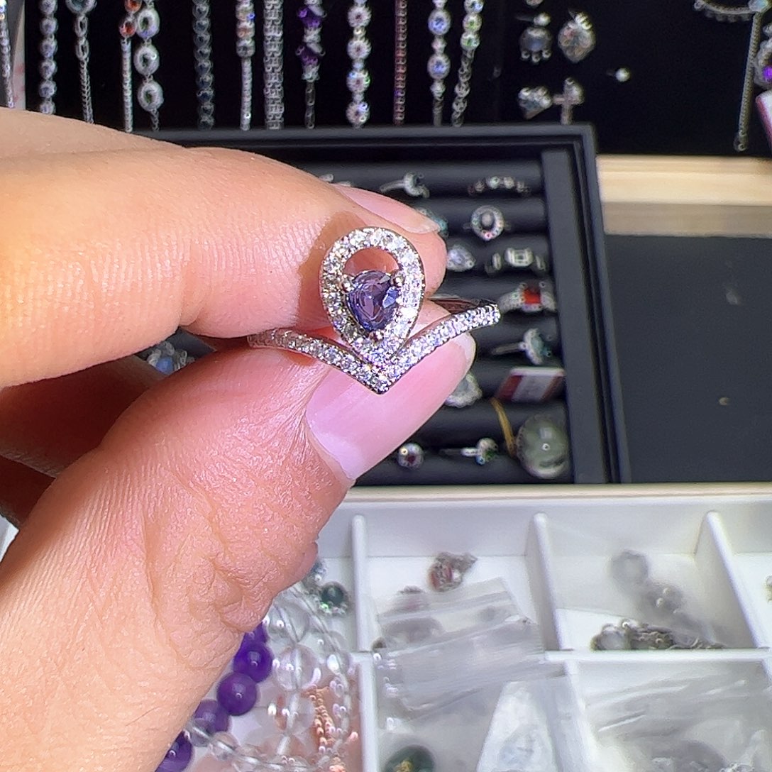 紫晶珠宝半成品未镶嵌