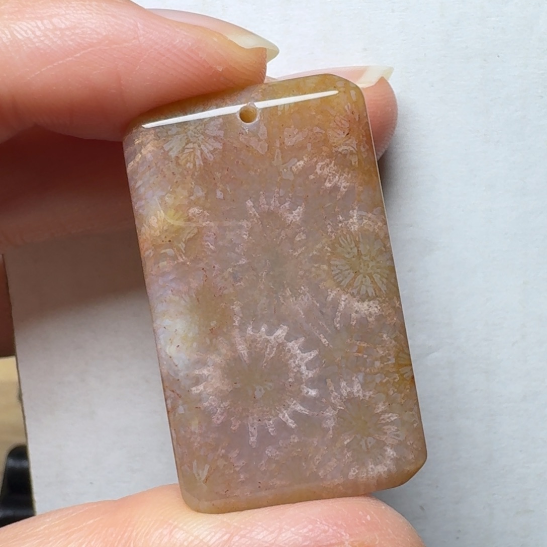 硅化玉冰彩太阳花未镶嵌