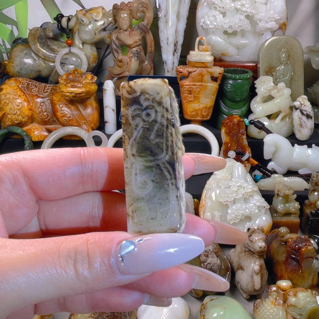 和田玉挂件未镶嵌5