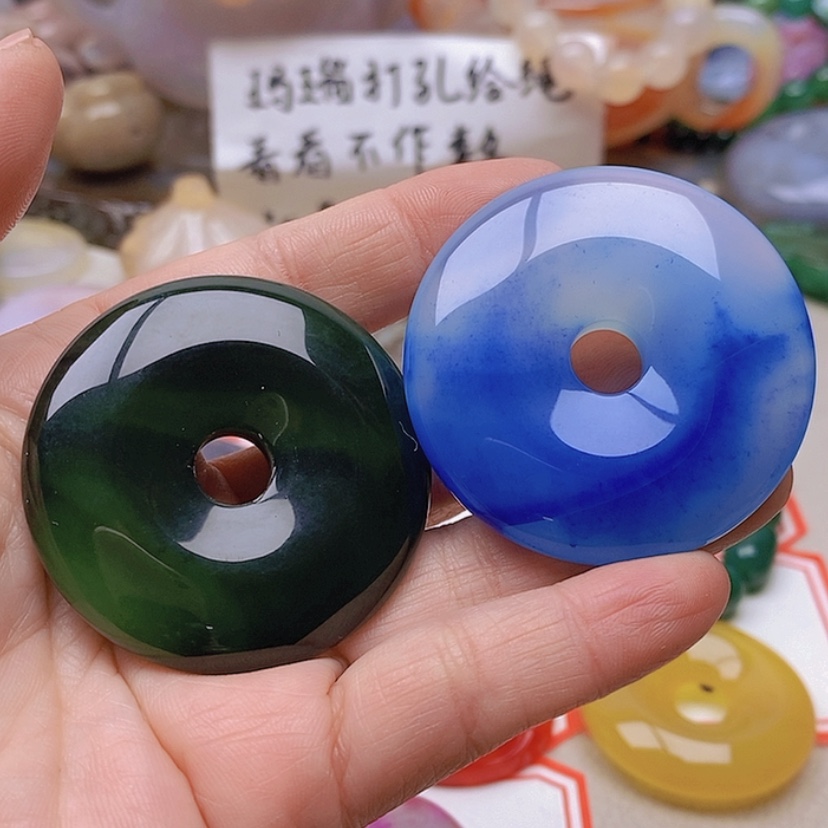 【闪购商品】未镶嵌玛瑙/玉髓珠宝半成品d****w