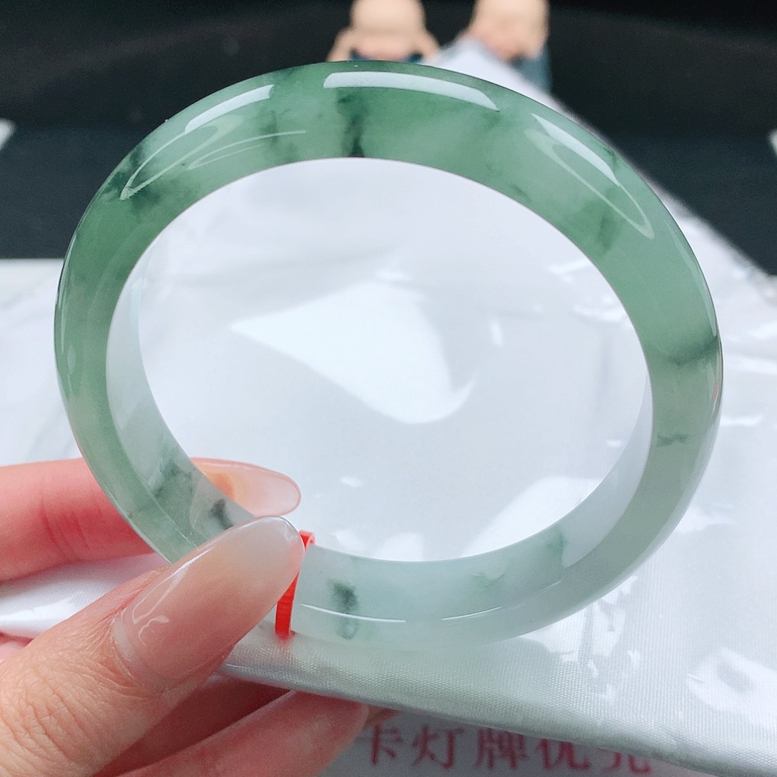未镶嵌手镯翡翠58圈