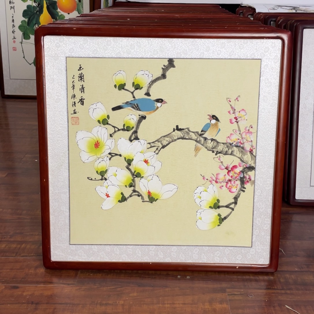 国画带框尺寸63*63厘米