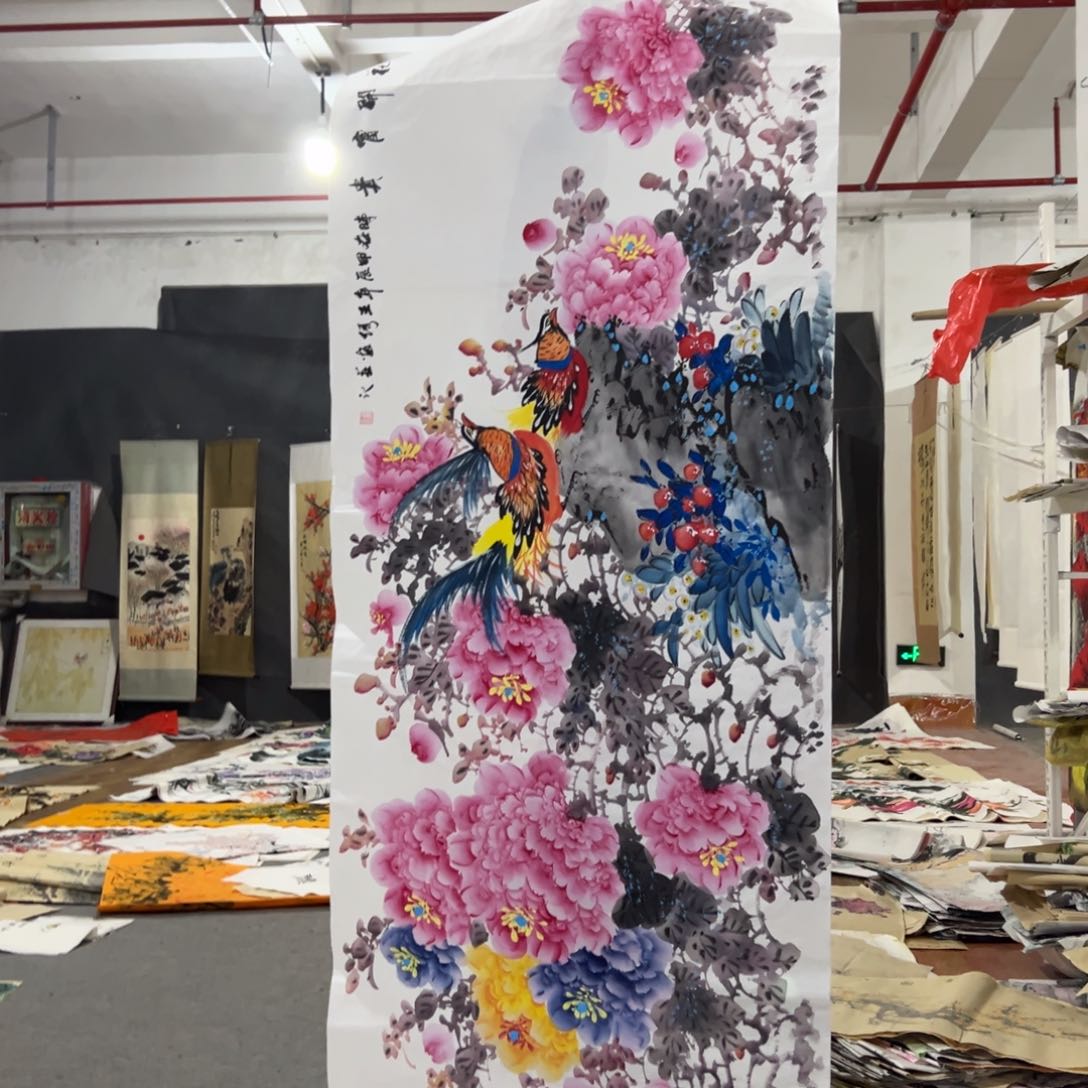 国画国画作品画心一张