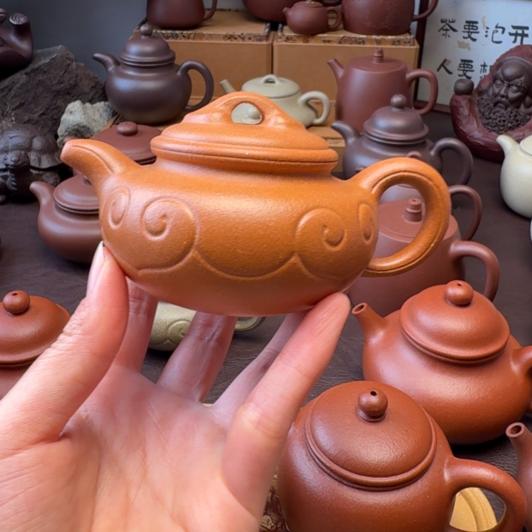 茶壶紫砂将坡泥  微瑕  150防古如意