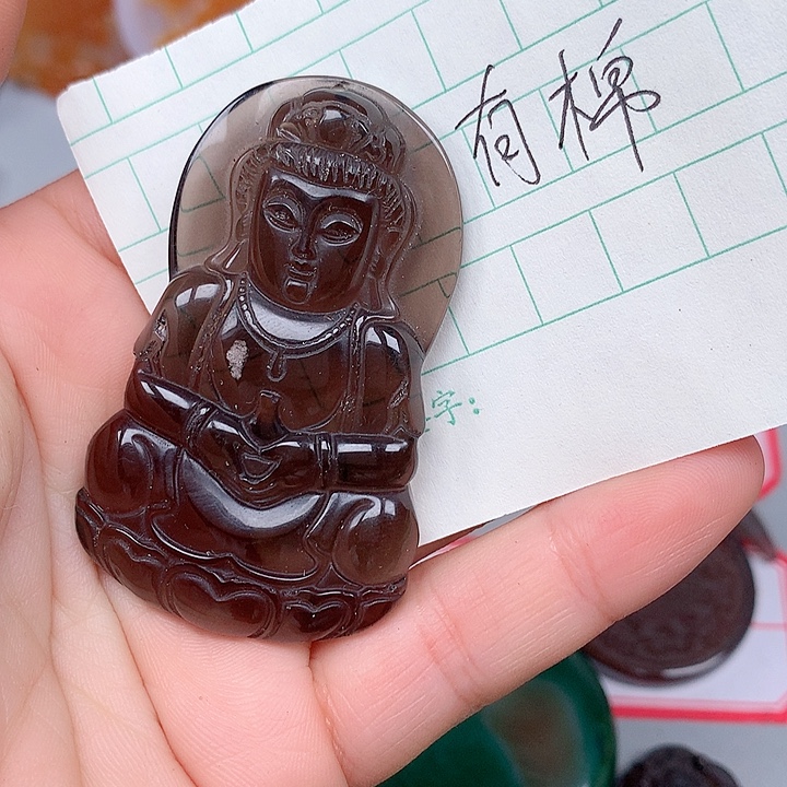 L***n黑曜岩未镶嵌颈饰