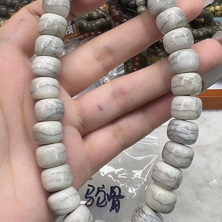 星月菩提手串190灰色手持12
