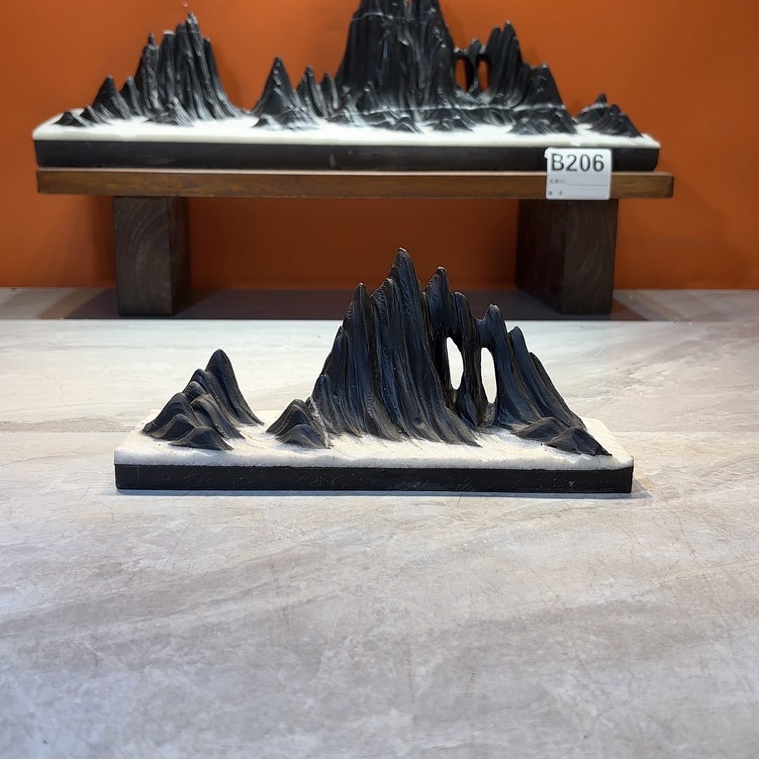 摆件一**光灵璧石奇石摆件 