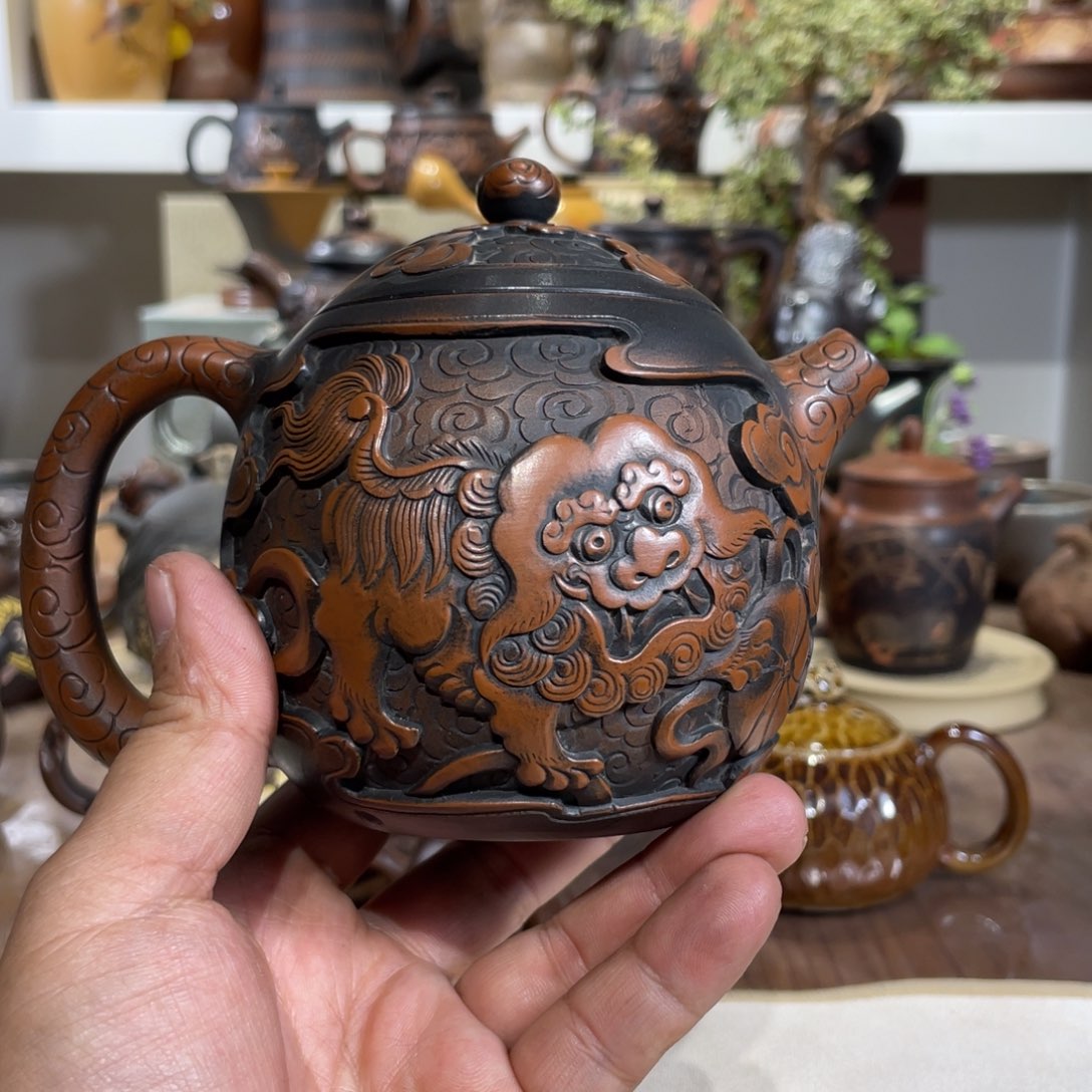 壶福狮球孔299毫升左右