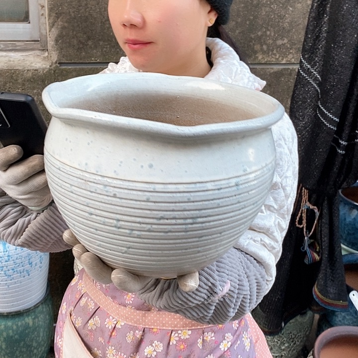 紫砂花盆正品口25高18