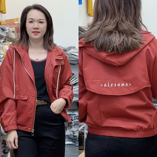 （芬芬家）新款时尚秋季连帽百搭外套2681