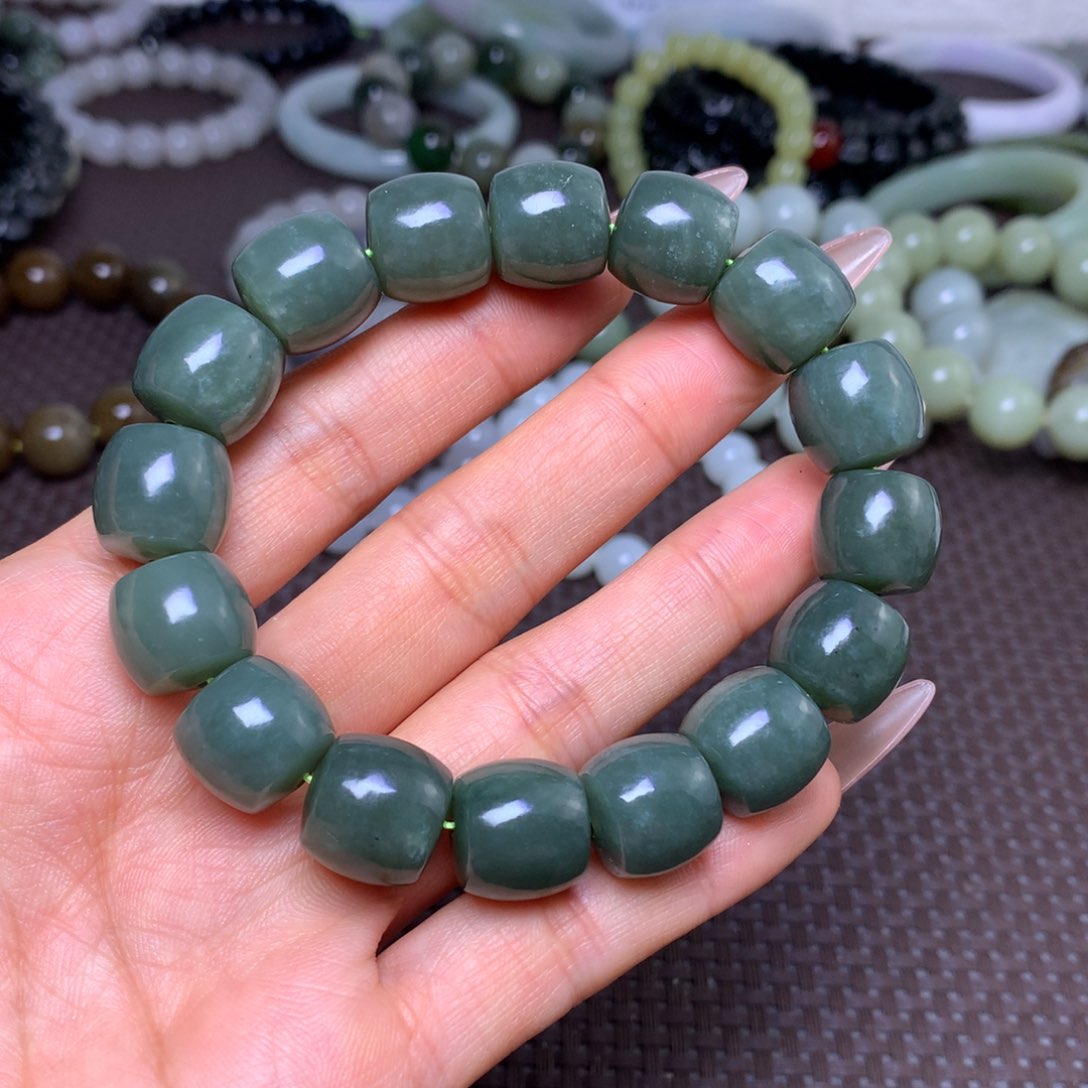 未镶嵌手串和田玉卡14