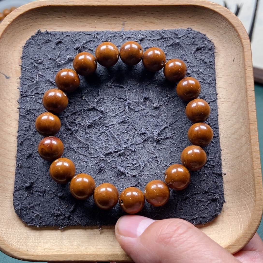 紫金鼠手串11mm精品光珠