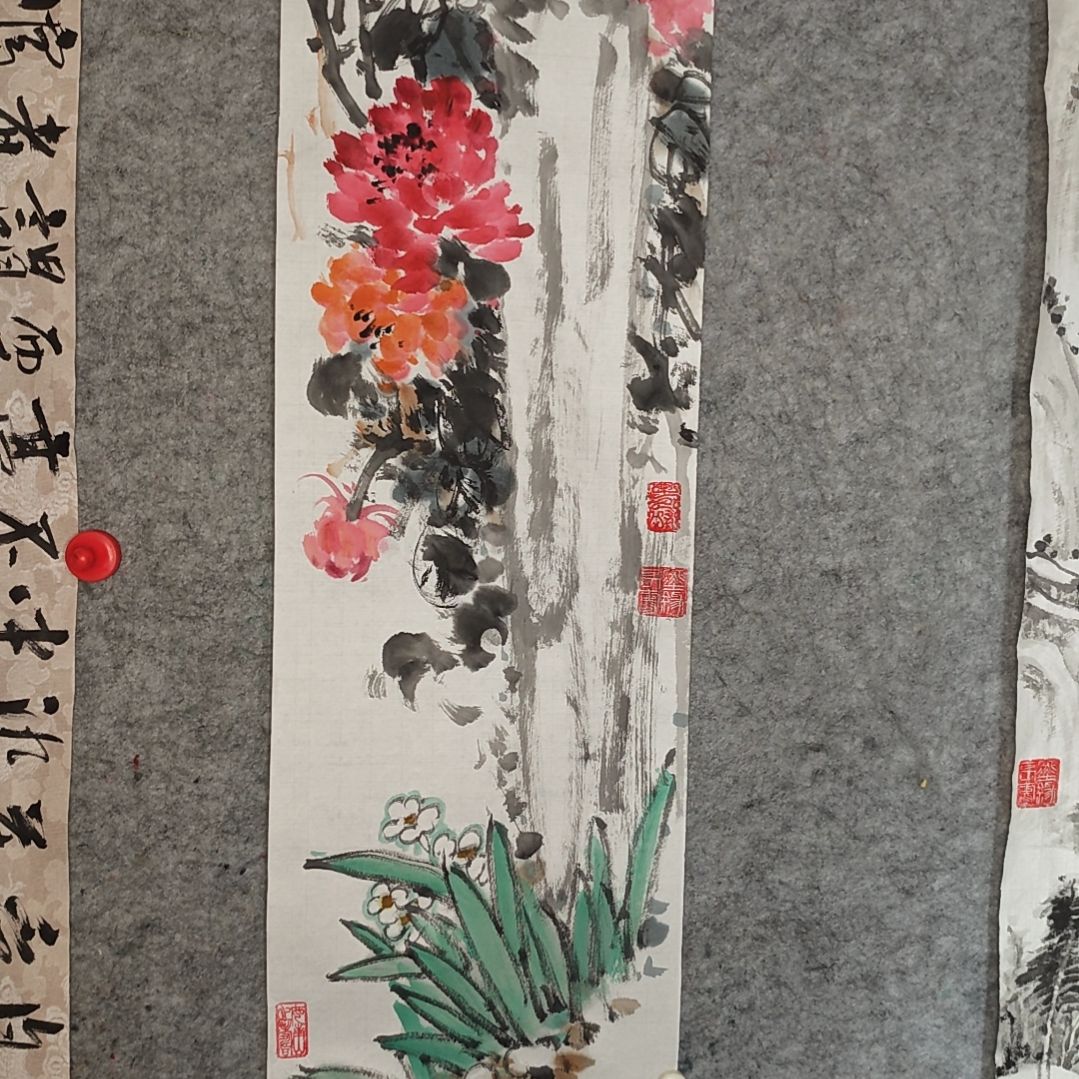折扇老师书法作品青云志