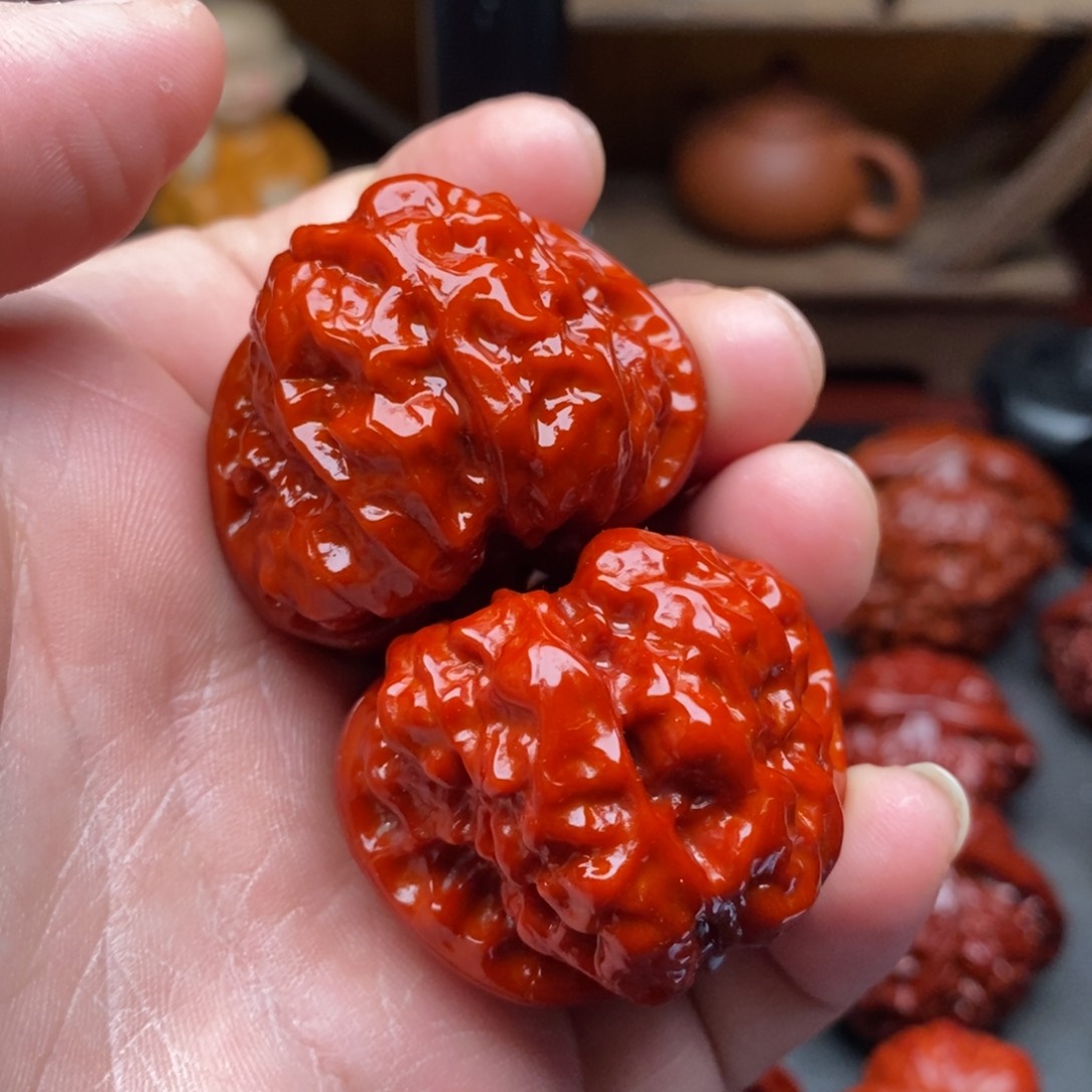 吊坠文玩核桃38蛤蟆头微瑕