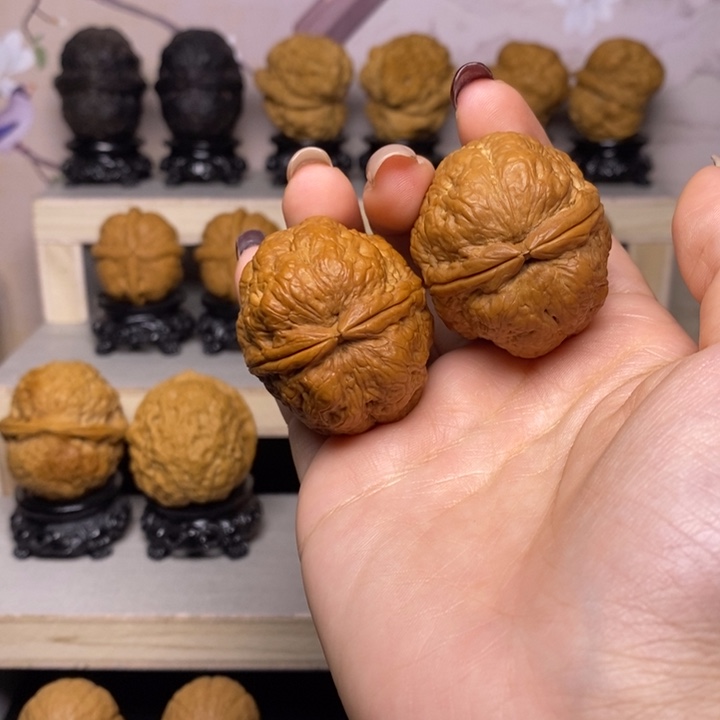 文玩核桃把件29Y—平头蟾38尺39克