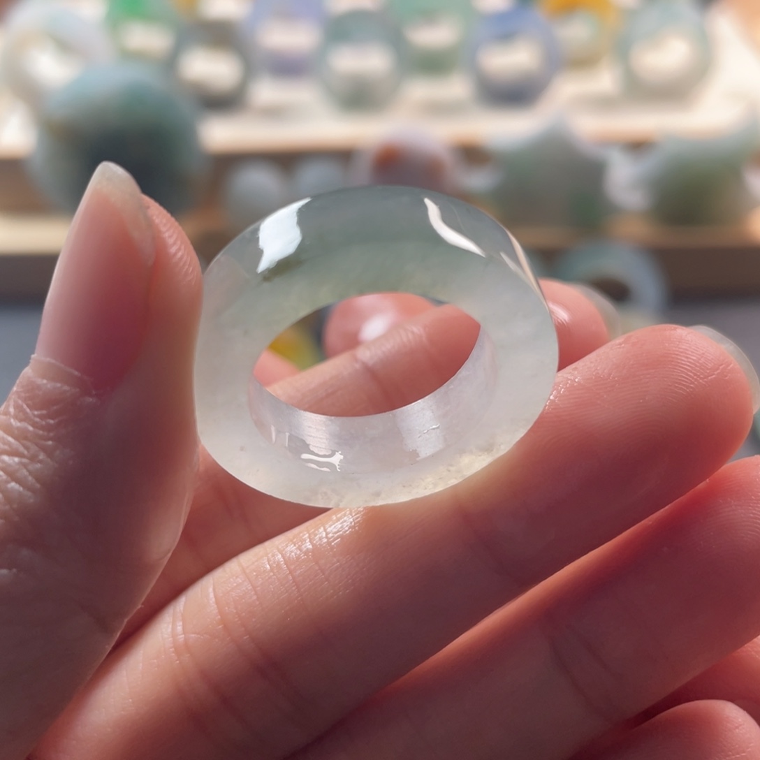 定制翡翠未镶嵌戒指18-21