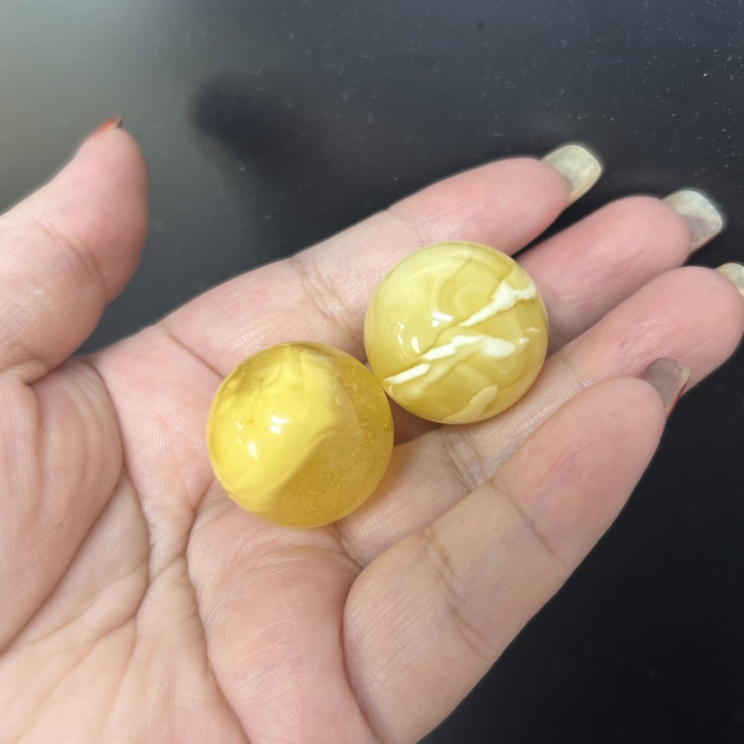 精品纯天然琥珀蜜蜡 珠子24 mm
