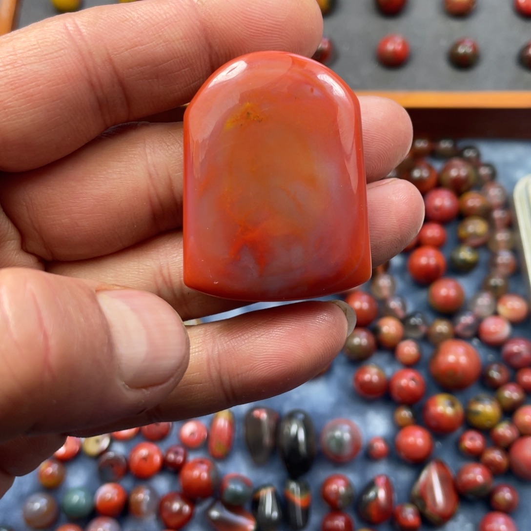 南红玛瑙合金南红原矿配珠