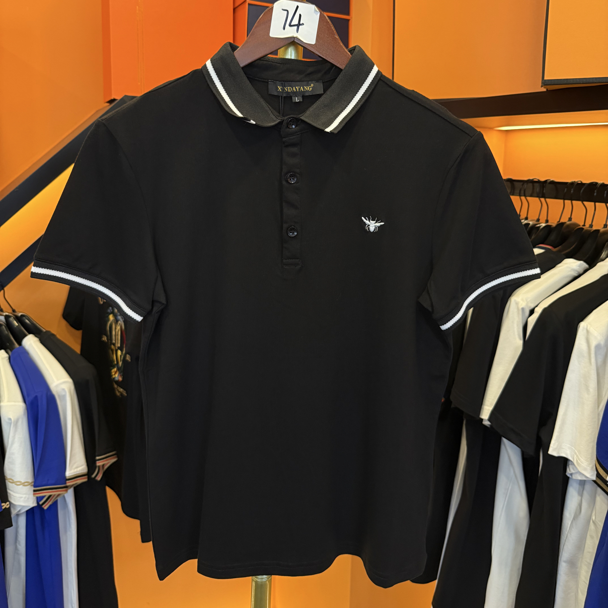 七十四号链接--T96051--简约POLO 百搭短袖丝光棉T恤刺绣