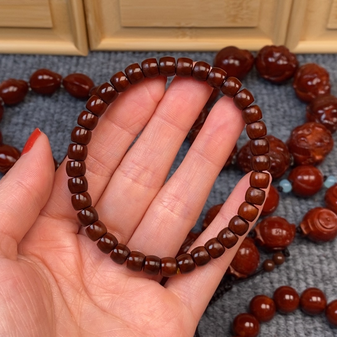 超***雪橄榄核手串/手链核尖