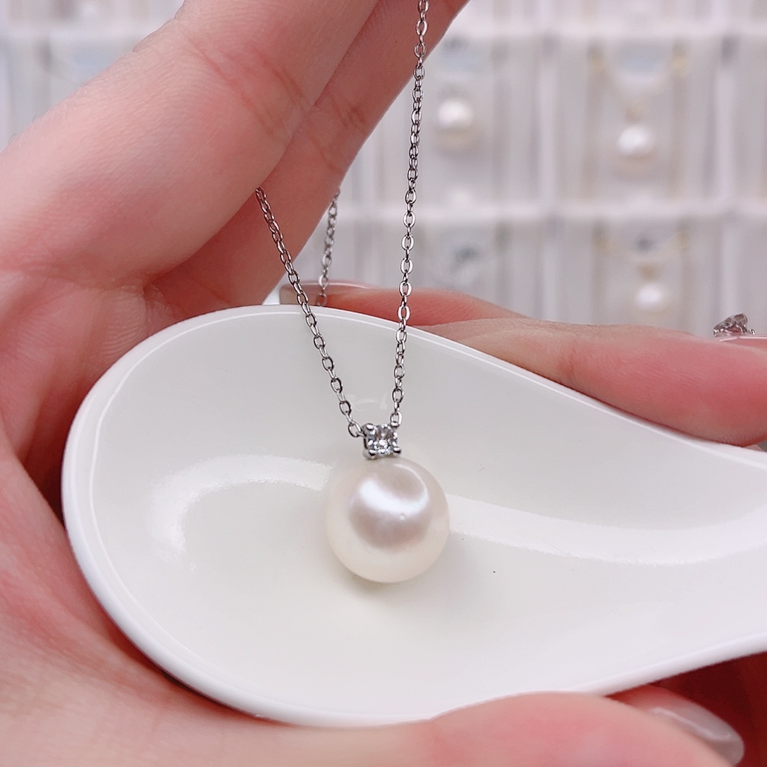 未镶嵌淡水珍珠吊坠(赠链)