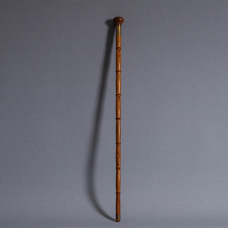 民国 黄花梨竹节手杖 古董艺术品