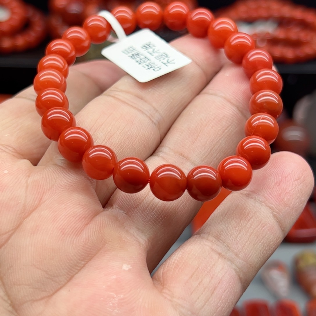 南红玛瑙单珠未镶嵌天**勤