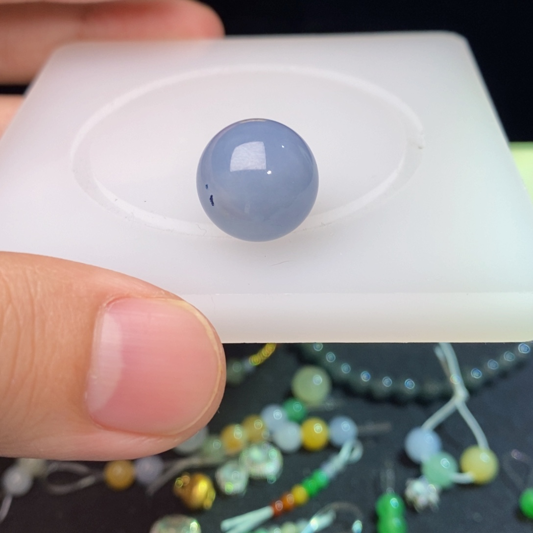 定制翡翠未镶嵌记***我蓝紫