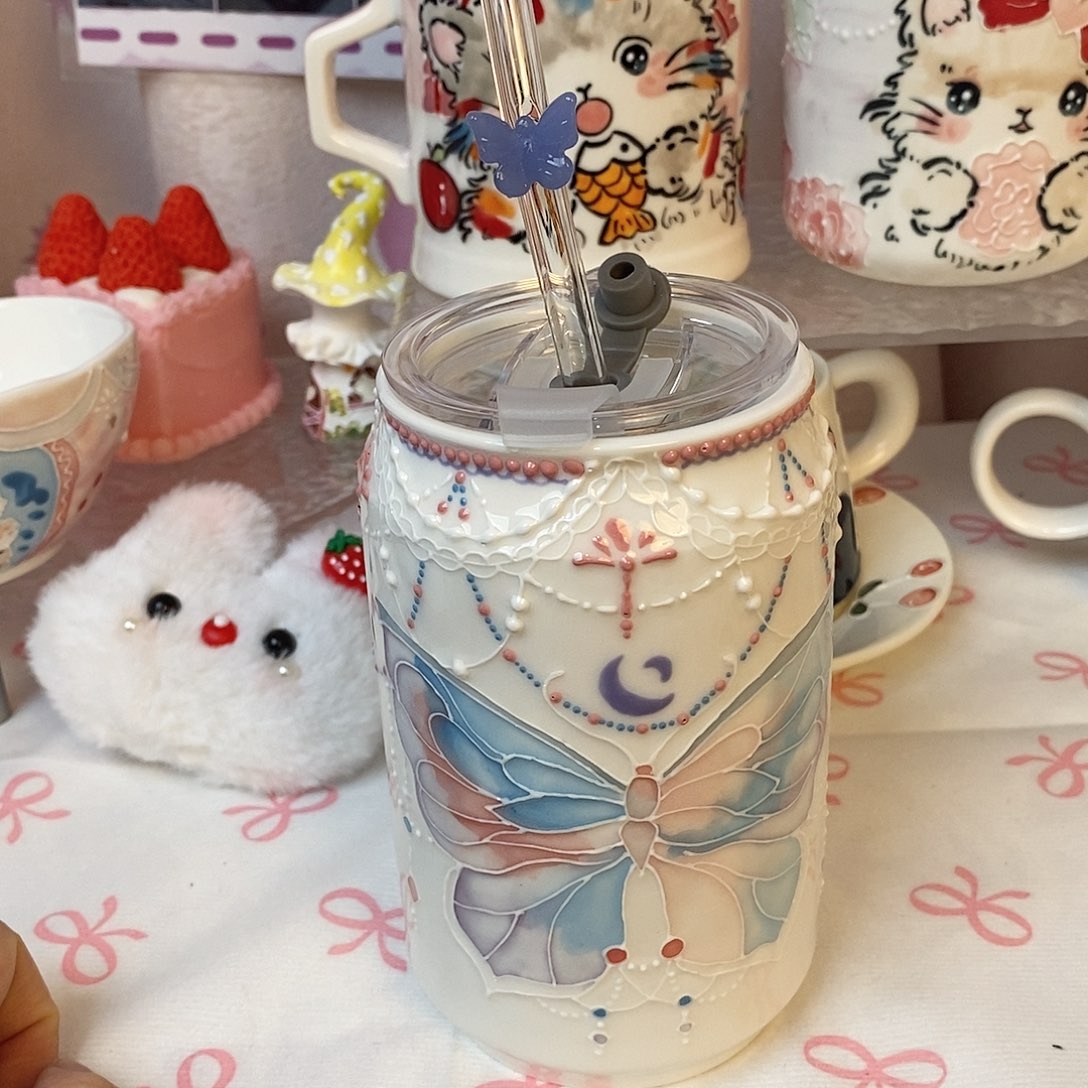 手绘釉下工艺女神宠粉