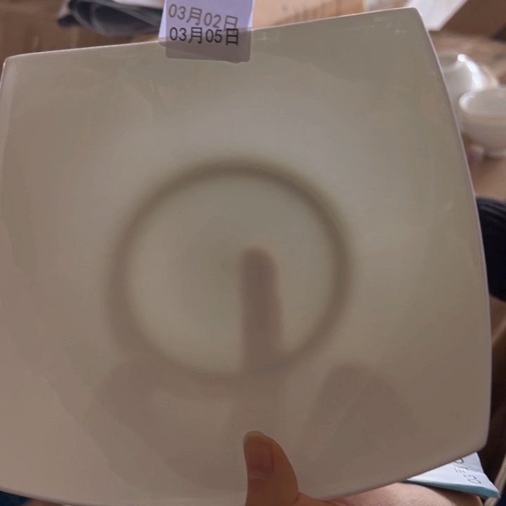 36%以上骨粉骨瓷纯白8英寸贵龙盘2个