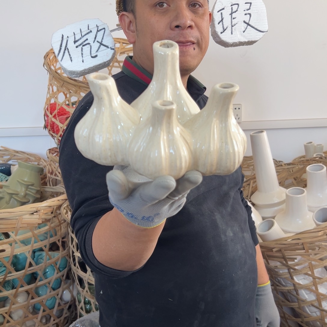 摆件46 号高中低温陶瓷工艺瓶（部分微瑕）