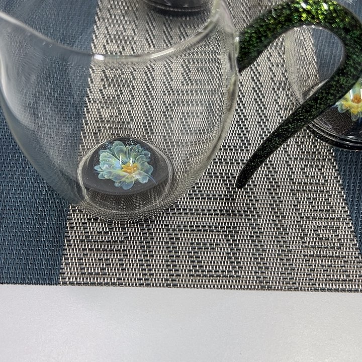 黑金星空蓝花公道杯