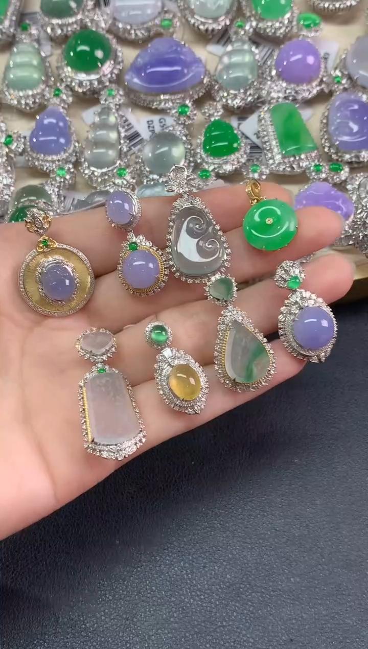 【彩虹盘】翡翠-18K金-多样性发一件-JZ003|CXQ21