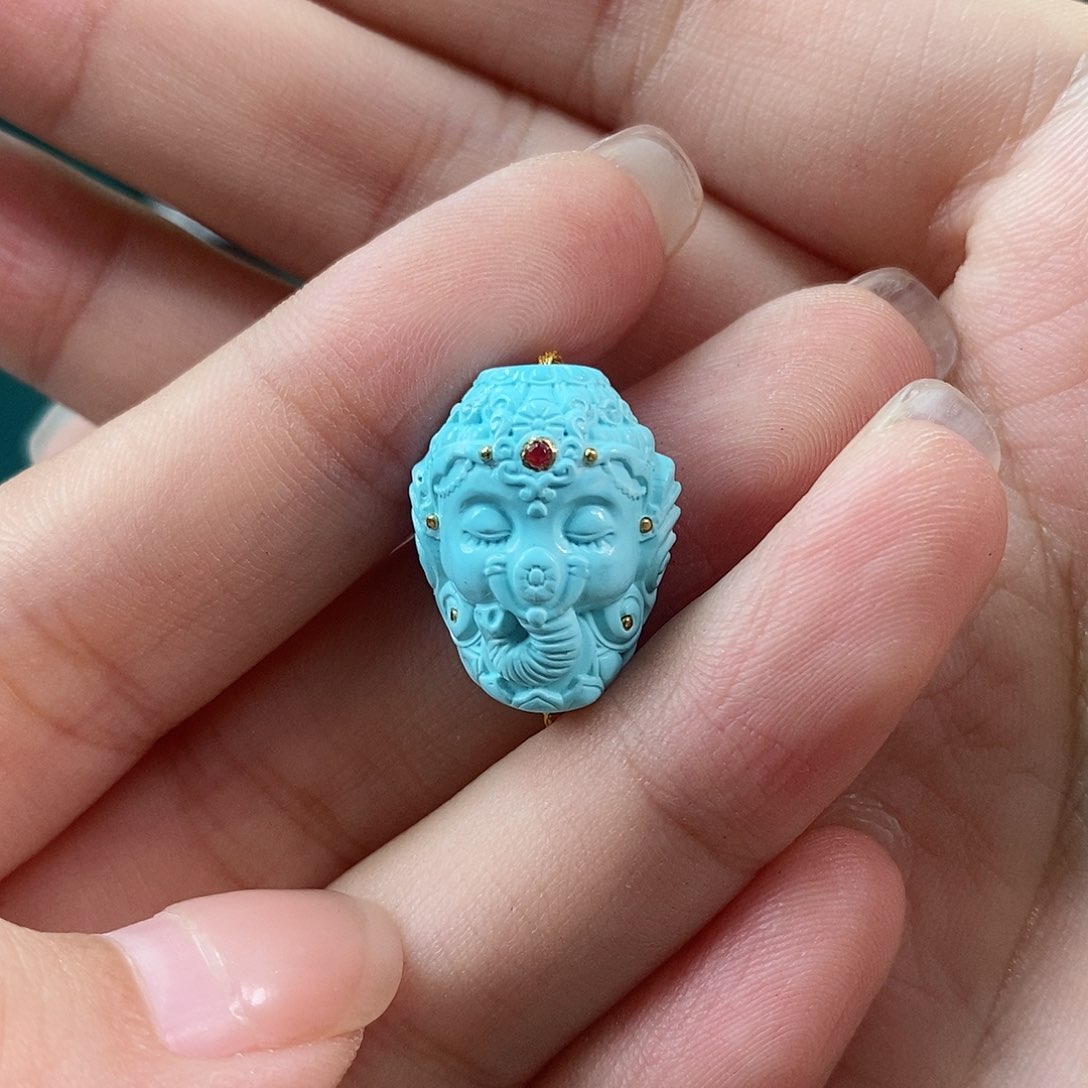 绿松石珠宝奇石未镶嵌