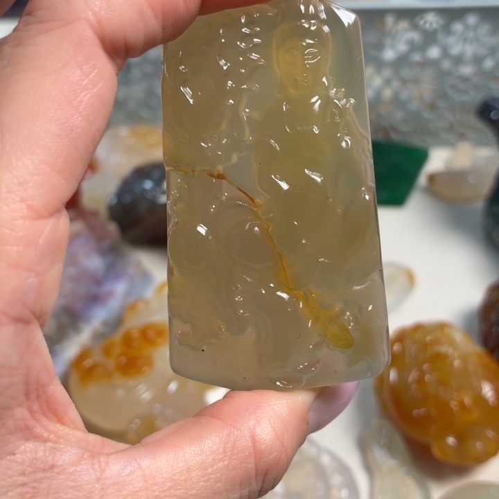 玛瑙/玉髓未镶嵌吊坠(不含链)